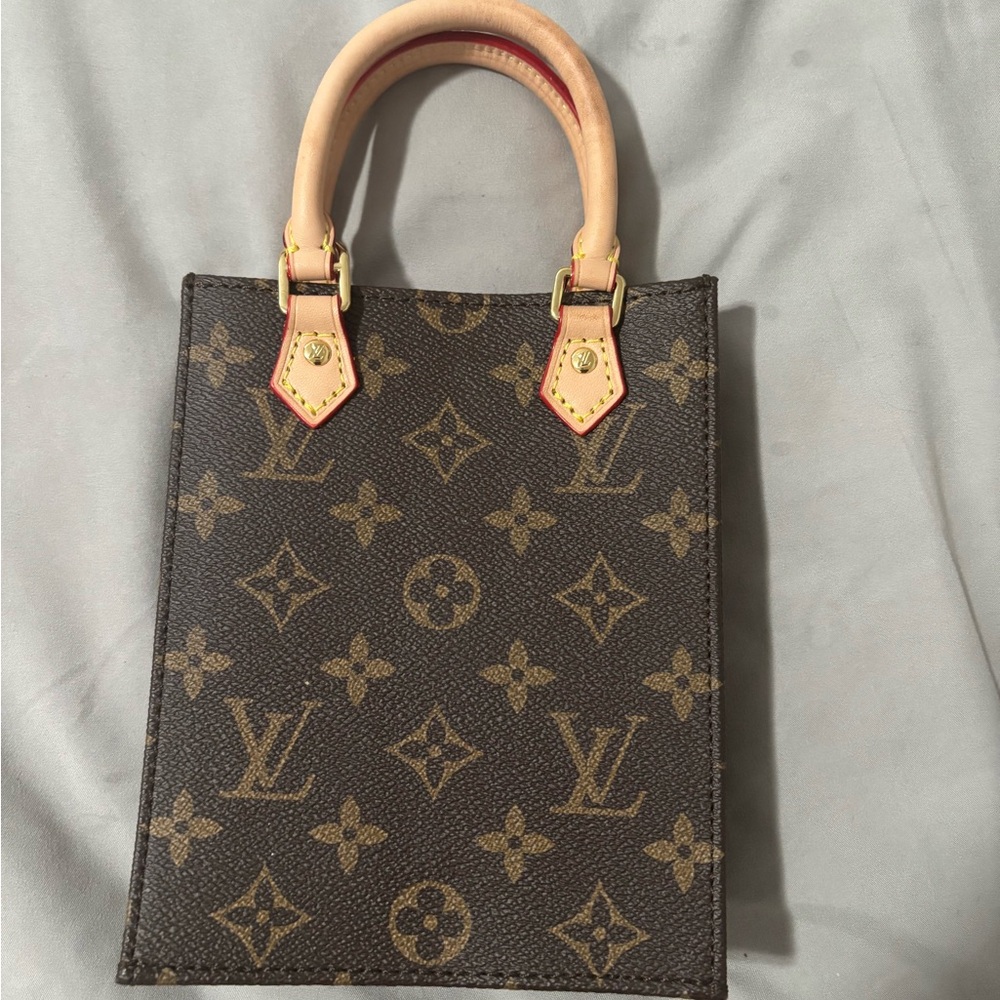 Louis Vuitton Dark Brown monogram mini tote bag